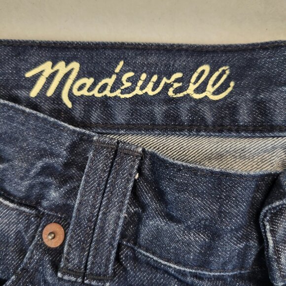 Madewell Cut Off Denim Shorts Womens 24 Blue Low Rise‎ Raw Hem Dark Wash Denim - Picture 2 of 8